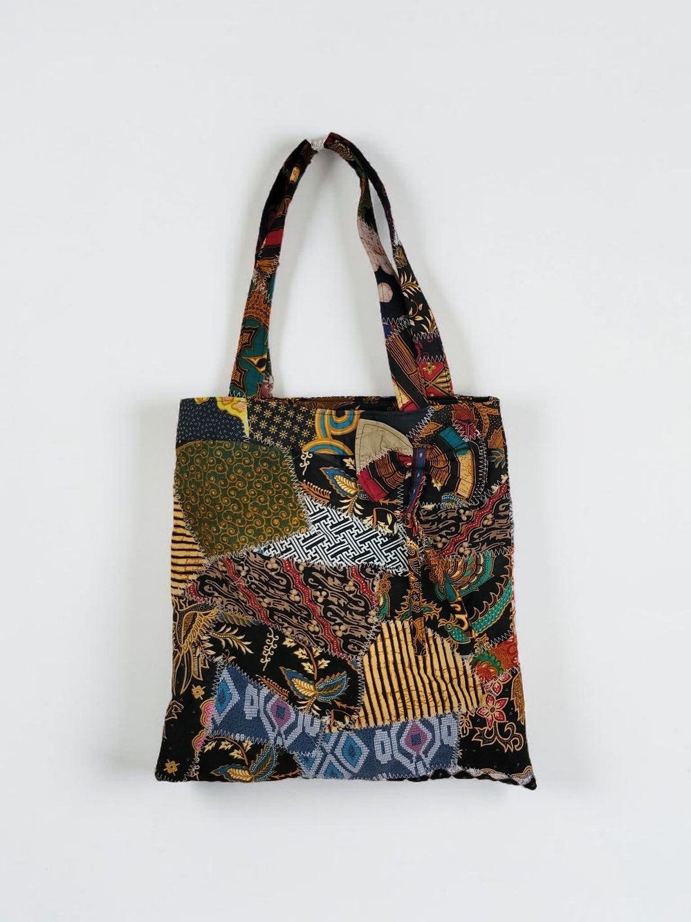YOA Patchwork Print Tote Bag